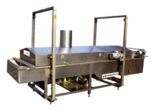 Wiremesh belt continual frying
